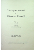 Insegnamenti di Giovanni Paolo II Tom X Część 2