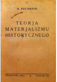 Teorja materjalizmu historycznego 1936r