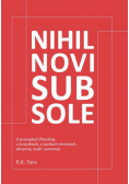 Nihil novi sub sole