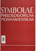 Symbolae philologorum posnaniensium