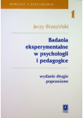 Badania eksperymentalne w psychologii i pedagogice