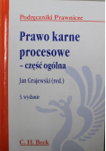 Prawo karne procesowe Część ogólna