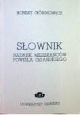 Słownik nazwisk mieszkańców Powiśla Gdańskiego