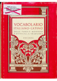 Vocabolario Italiano Latino