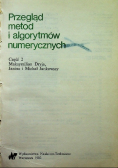 Przegląd metod i algorytmów numerycznych część  2