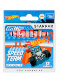 Kredki woskowe 12 kolorów Hot Wheels