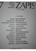 Zapis styczeń 1981
