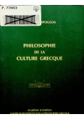 Philosophie de la Culture Grecque