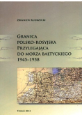 Granica polsko rosyjska przylegająca do morza