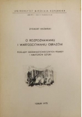 O rozpoznawaniu i wartościowaniu obrazów