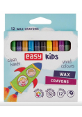 Kredki świecowe 12 kolorów EASY