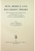 Sets models and recursion theory