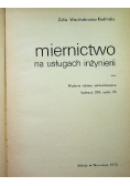Miernictwo na usługach inżynierii