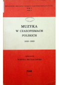 Muzyka w czasopismach polskich 1919 - 1939