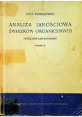 Analiza jakościowa związków organicznych