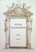 Studia wilanowskie Tom XIII