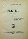 Rok 1917 Opowieść Historyczna 1928 r