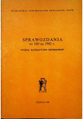 Sprawozdania nr 101 za 1982 r Wydział matematyczno - przyrodniczy