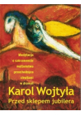 Karol Wojtyła przed sklepem jubilera