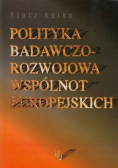 Polityka badawczo rozwojowa Wspólnot Europejskich