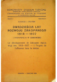 Dwadzieścia lat rozwoju Zakopanego 1918 - 1937, 1938 r.