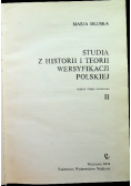 Studia z historii i teorii wersyfikacji polskiej Tom II