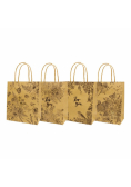 Torba prezentowa 21x25,5 Brown Craft mix