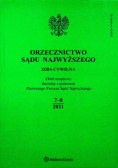 Orzecznictwo Sądu Najwyższego Izba Cywilna