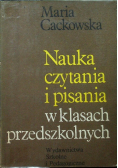 Nauka czytania i pisania w klasach przedszkolnych