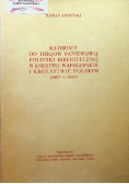 Materiały do dziejów państwowej polityki bibliotecznej w Księstwie Warszawskim i Królestwie Polskim (1807-1831)