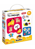 CzuCzu Puzzle kontrastowe Tu pasuje 15m+