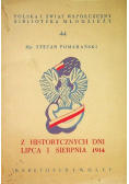 Z historycznych dni lipca i sierpnia 1914 r.