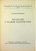 Pogadanki o śląskim nazewnictwie