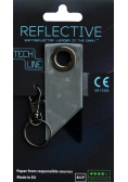 Odblaskowy breloczek Tech Line Czarna klapka
