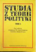 Studia z teorii polityki tom I