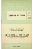 Metafizyka i pesemizm