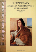 Rozprawy Muzeum Narodowego w Krakowie Seria nowa Tom 1