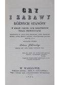 Gry i zabawy różnych stanów reprint z 1831 r.