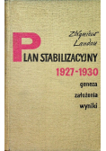 Plan stabilizacyjny 1927 1930