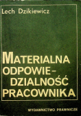 Materialna odpowiedzialność pracownika