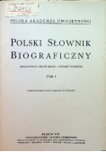 Polski słownik biograficzny Tom 1