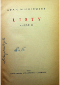 Mickiewicz dzieła listy część II
