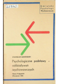 Psychologiczne Podstawy Oddziaływań Wychowawczych