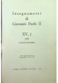 Insegnamenti Di Giovanni Paolo II Tom XV część 2 1992