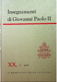 Insegnamenti di Giovanni Paolo XX część I 1997