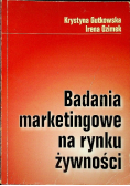 Badania marketingowe na rynku żywności
