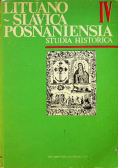 Lituano Slavica Posnaniensia Studia Historica IV