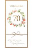 Karnet Urodziny 70