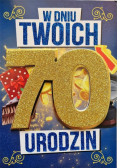 Karnet Urodziny 70 męskie