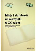 Misja i służebność uniwersytetu w XXI wieku